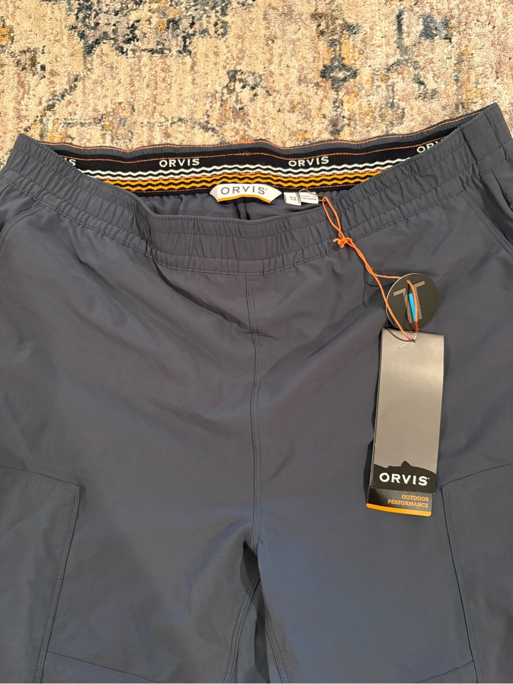 NEW Orvis Jackson Quick Dry Performance Pants Blue/Grey  UPF50 Women Pants Sz 12 - Picture 3 of 6